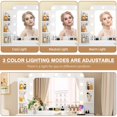 thumbnail image 4 of Lacoo Vanity Desk with Mirror & Lights, Makeup Vanity Set with 7 Drawers & Shelves, Vanity Table for Bedroom, White, 4 of 7