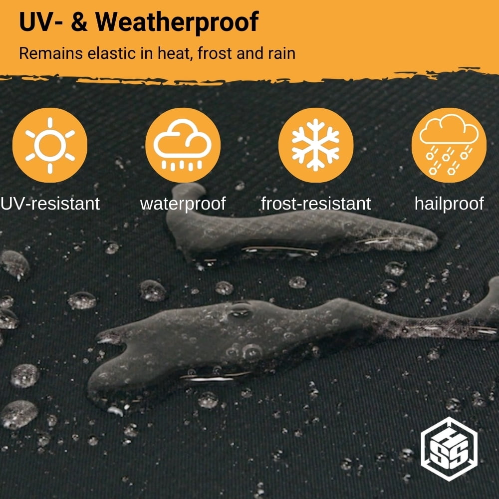 HSS EPDM Roofing Membrane EasyStick - Reinforced - Waterproof - self-Adhesive - Longlasting flatroof Sheet - Black - 39 inch x 16 feet