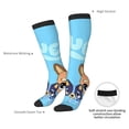 thumbnail image 4 of Masiiu Bluey Print Adult Crew socks, Comfortable Novelty Colorful Patterned, Breathable, Stylish Colorblock for Men Women, 4 of 6