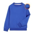 thumbnail image 1 of BIG ELEPHANT Sudadera de Forro Polar con Cuello Redondo para Niños, Jersey Básico de Manga Larga para Niños, Tallas XXS-XL, 1 of 6