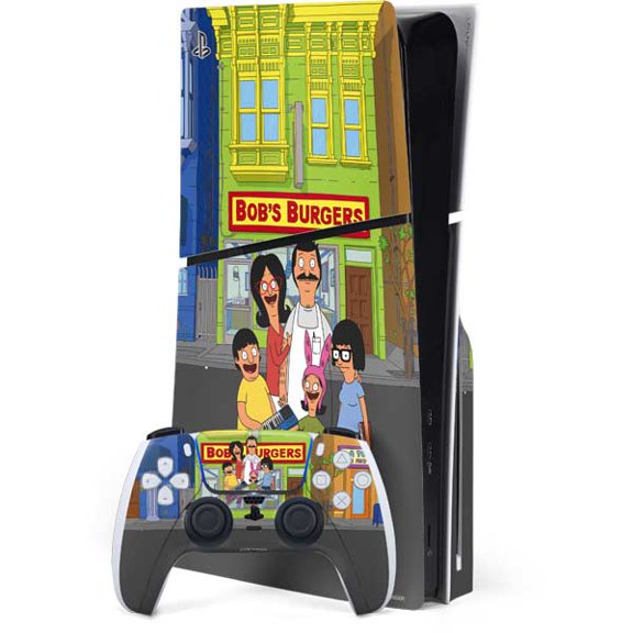 Skinit Bobs Burgers Restaurant PS5 Slim Disk Bundle Skin