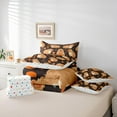 thumbnail image 5 of Manfei Cute Capybara 7-Piece Twin Bedding Sets For Capybara Lovers,Brown Kawaii Aninal Bedding Comforter Set,Cartoon Fruit Sheet Sets For Kids Boys Girls Bedroom Reversible, 5 of 7