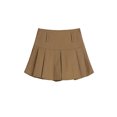 thumbnail image 3 of Vintage Pleated Skirt Women's Kawaii A-line High Waist Sashes Mini Skirts Korean Fashion Casual Harajuku Streetwear Spring-Picture Color-XL, 3 of 3