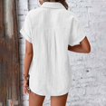 thumbnail image 4 of CHICLOOM Summer Tops for Women Short Sleeve Casual Batwing Pocket Patched Casual Work T Shirts Women Blouses, 4 of 7
