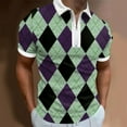 thumbnail image 2 of Sngxgn Men's Short-Sleeve Polo Shirt(Green,XXXL), 2 of 4