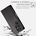 thumbnail image 2 of Allytechgroup Wallet Case for Samsung Galaxy S22 Ultra, Premium PU Leather Cards Slots Shockproof Flip Cover Stand Feature Magnetic Closure Retro Business Style Case Cover for Galaxy S22 Ultra, Black, 2 of 6