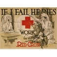 thumbnail image 2 of McCoy, Arthur G. 14x11 White Modern Wood Framed Museum Art Print Titled - If I fail he dies. Work for the Red Cross, ca. 1918, 2 of 4