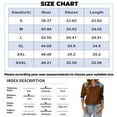 thumbnail image 3 of Womens Oversized Polo Sweater Long Sleeve Button Up Denim Sweatshirt Pullover Tops Tunic Collared Sweaters Brown L, 3 of 4