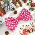thumbnail image 4 of Guvpev Christmas Tree Topper Bow - Min-nie Mouse Tree Topper 14 x 8'' Large Pink and White Polka-dot Sequin Bow for Indoor Outdoor Christmas Decorations Xmas Party Favor Holiday Treetop Decorations, 4 of 12