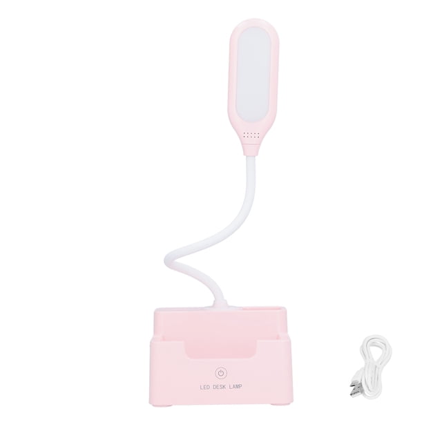 Lámpara de escritorio con protección ocular, lámpara de escritorio para dormitorio de estudiantes, libro, luz táctil multifuncional, portalápices, luz blanca, luz cálida