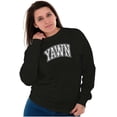 thumbnail image 5 of Funny Sleep Varsity Athlete Yawn Joke Sweatshirt for Men or Women Brisco Brands L, 5 of 6