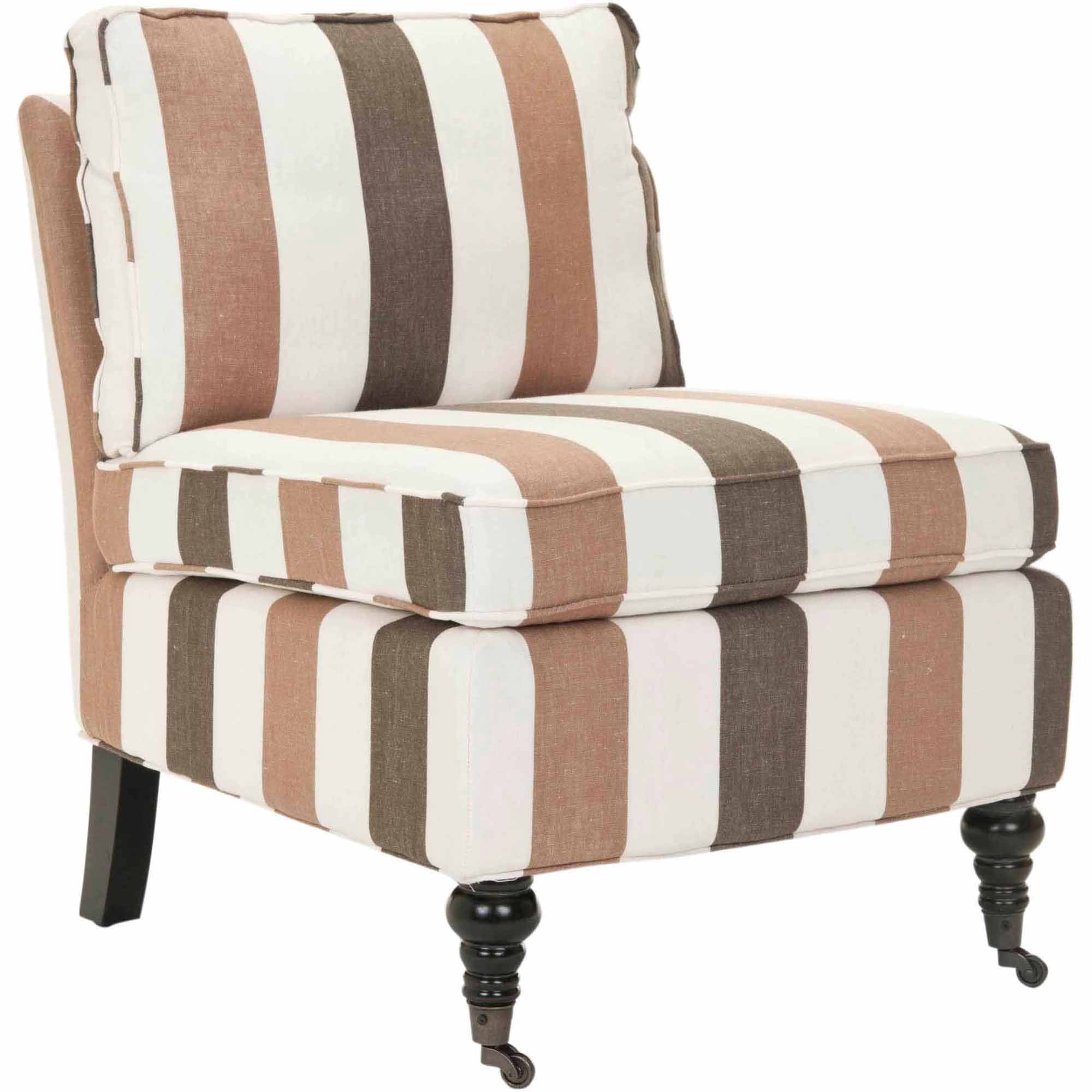 Safavieh Randy Transitional Upholstered Slipper Chair w/ Casters