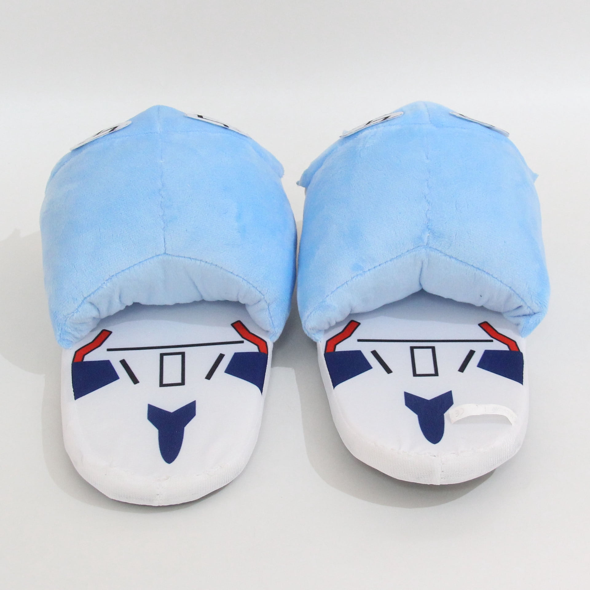 Anime Ayanami Rei Slippers Toys Winter Warm Plush Shoes 11'' Long For Kids Youth Home