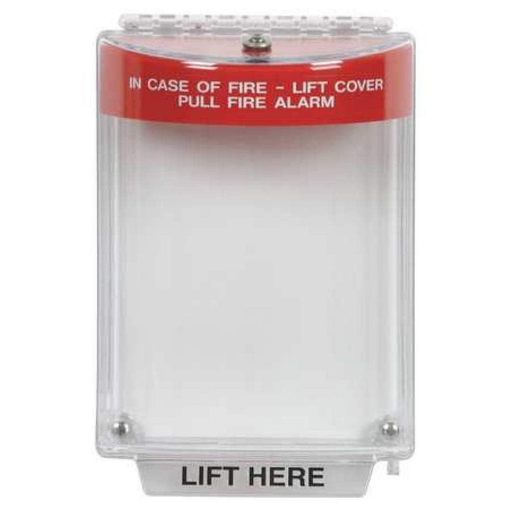 SAFETY TECHNOLOGY INTERNATIONAL STI13010FR Flush Mount Poly Pull Station Guard,221/32inD