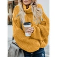 thumbnail image 3 of Women's turtleneck long-sleeved sleeve sweater, 3 of 9