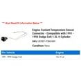 thumbnail image 2 of Engine Coolant Temperature Sensor Connector - Compatible with 1991 - 1994 Dodge Colt 1.5L 4-Cylinder 1992 1993, 2 of 2