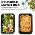 50 Pack Meal Prep Container - Disposable Lunch Box with Lids - BPA Free