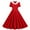 Red, variant on Cavosen 1950 Dresses Women Black Short Sleeve 1950S Dress Midi Vintage Retro Ruched Pleated A-Line Dresses Plain Casual Dress V-Neck Dress Lounge Dresses Trendy Clothes S