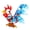 Lake Blue, variant on Lynono Co.,Ltd Glass Crowned Roosters Figurine HandcraftedAn1ma1Small Landscape House Decors