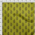 thumbnail image 3 of oneOone Cotton Jersey Lime Green Fabric Peacock Block Diy Clothing Quilting Fabric Print Fabric By Yard 58 Inch Wide, 3 of 4
