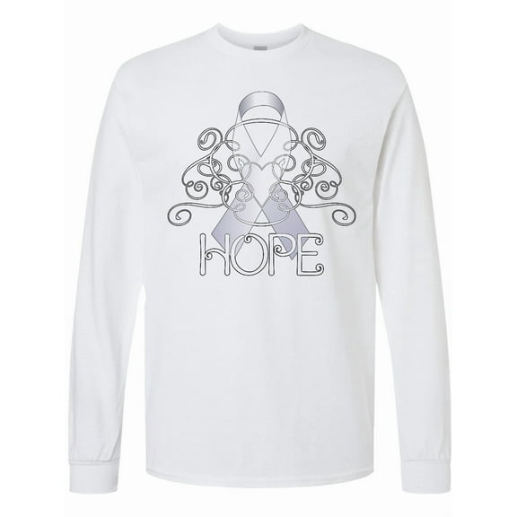 Inktastic Hope Lung Cancer Awareness Long Sleeve T-Shirt