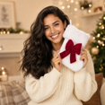 thumbnail image 6 of Mini Christmas Stocking Ornaments Small Velvet Christmas Socks with Bow Xmas Tree Hanging Decor for Holiday Party Home Fireplace Mantel Decoration, Set of 1 Miniature Stocking, 7.1 X 5.5 In, 6 of 7