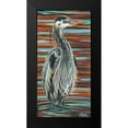thumbnail image 2 of Vitaletti, Carolee 9x14 Black Modern Framed Museum Art Print Titled - Watchful Heron I, 2 of 5