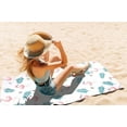 thumbnail image 3 of Flamingo Beach Towel, Oversized, Lightweight, Quick Dry, Sand Free, Perfect for Pool, Swim, Bath, Cute White Chalk Paint Design, Ideal Flamingo Gifts, 3 of 6