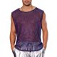 thumbnail image 1 of INSPIRAR CHIC Top sin mangas brillante para hombres, camiseta de fiesta de cuello redondo, transparente, con brillo, chaleco T-shirt XL azul rojo, 1 of 5