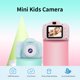 thumbnail image 2 of Cámara para niños Irfora X2 Mini cámara para niños recargable Mini cámara encantadora para niños Cámara de video Pantalla de visualización de 2 pulgadas sin tarjeta de memoria Rosa Irfora Cámara para niños, 2 of 7