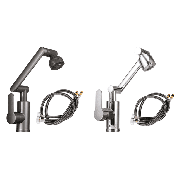 Grifo Giratorio 1080 Grados Con Brazo Robótico Accesorios (gris)