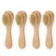 thumbnail image 3 of Cepillo exfoliante, cepillo de limpieza facial, mango de madera, 4 piezas para viajes al hogar ANGGREK Otros, 3 of 8