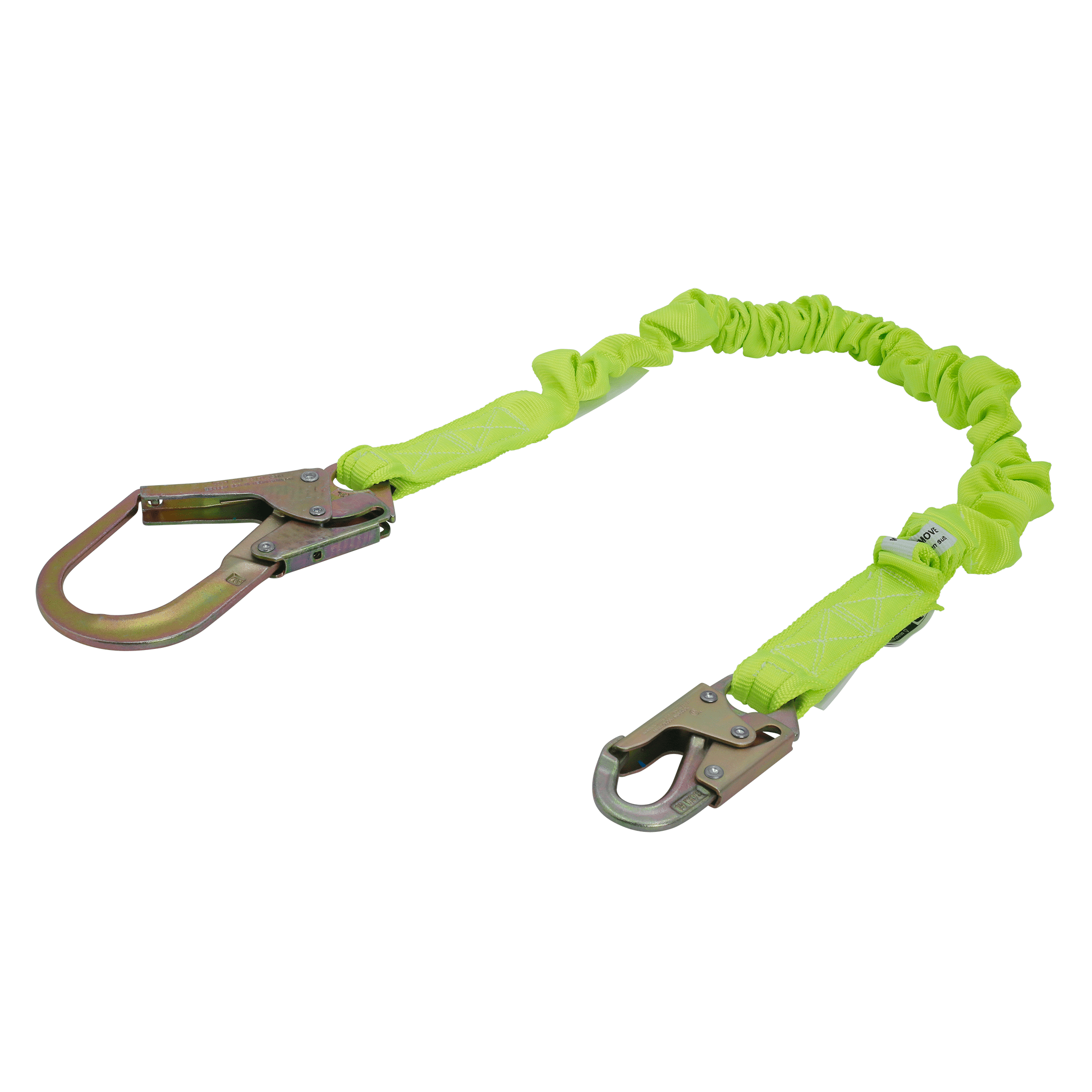 Shock Absorbing Safety Lanyard – 6-Foot With Snap Hook & Scaffolding Hooks For Fall Protection