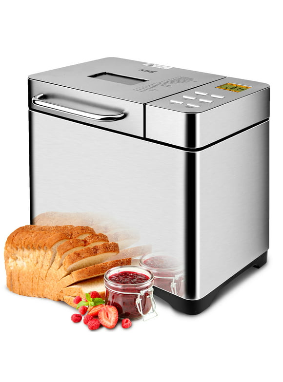 KBS 19-in-1 2LB Bread Maker Machine Fully Automatic LCD DisplayStainless Steel Model# 013