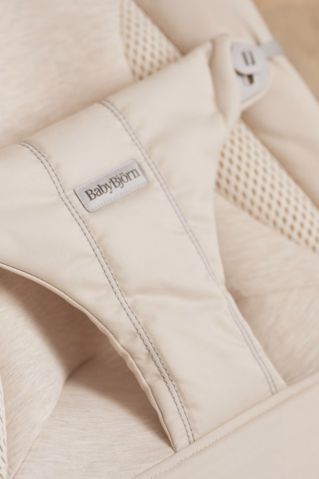 BabyBjorn Bouncer Balance Soft, Woven/Jersey, Tri-Fabric, Light Beige