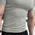 thumbnail image 5 of Short Sleeve Compression Shirts for Men, Quick Dry Cool Men's Compression T-Shirt, Athletic Workout Base Layer Green, 5 of 5