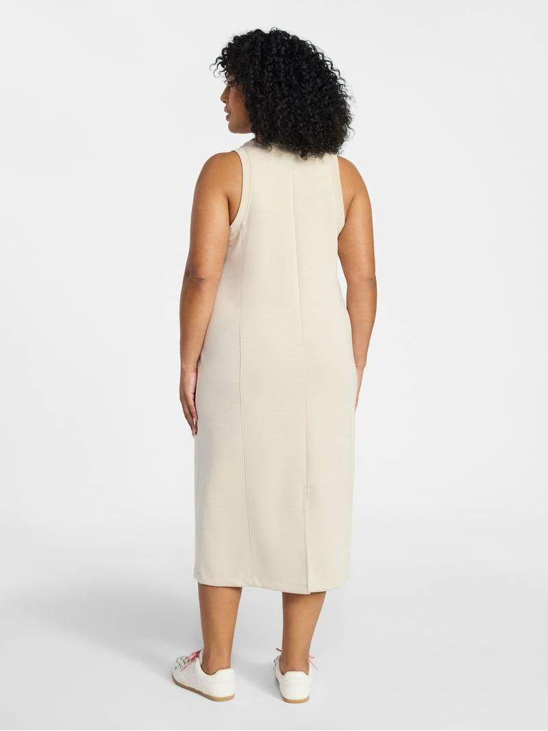 Terra & Sky Women's Plus Size Scuba Knit Midi Tank Dress, Sizes 0X-5X -  Walmart.com