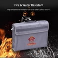 thumbnail image 3 of Fireproof Document Bag Large Size Fire & Water Resistant Money Bag Safety Box Zipper Closure with Shoulder Strap Storage Bag Pouch for Cash File Passport Jewelry Laptop Tablet Valuables, 3 of 7