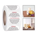 thumbnail image 4 of Candle Warning Labels 500 Pcs, Candle Warning Sticker, Candle Safety Labels Sticker Decal, Melting Safety Stickers for Candle Making, Container, 4 of 8