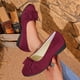 thumbnail image 2 of Zapatos de Verano Casuales para las Mujeres Versátiles de Moda de Tamaño Grande Tacón de Cuña Boca Poco Profunda Bowknot Zapatos de Cabeza Redonda Zapatos de Cuña Baja para las Mujeres, 2 of 8