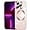 Pink, variant on Compatible with iPhone 13 Pro Max Magnetic Case, Luxury Plating Clear Phone Case, Compatible with MagSafe for Women Girls with Camera Protector Soft TPU Shockproof Back Cover - Gold