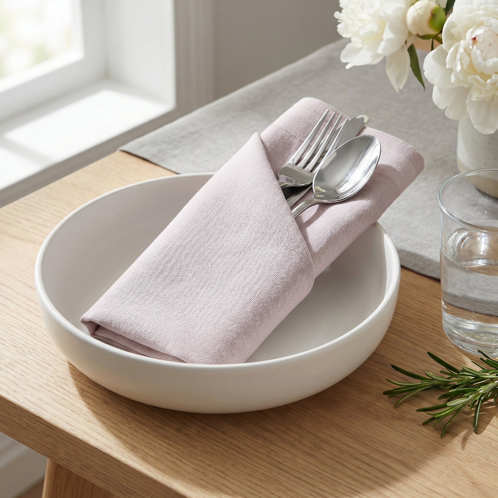 Unique Bargains 12Pcs Cotton Washable Elegant Cloth Napkins Khaki 16x16inch