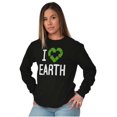 thumbnail image 4 of I Love Earth Reduce Reuse Recycle Long Sleeve TShirt Men Women Brisco Brands X, 4 of 6