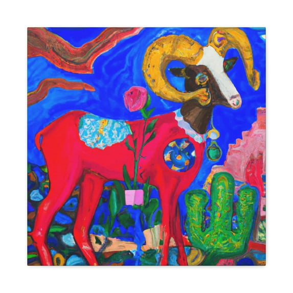 Bighorn of the Wild - Canvas