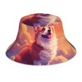 thumbnail image 1 of Balery Sunset Cloud Corgi Sombreros para el sol para hombre y mujer, sombrero de pescador con UPF 50+, 1 of 6