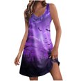 thumbnail image 1 of Summer Dress for Women,Dress for Women,Womens Summer Fashion Printing Pocket Sleeveless V-Neck Dress,Womens Summer Dress,Womens Summer Dress, 1 of 5