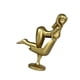 thumbnail image 4 of Mini estatua de niña, escultura de resina, figura de niña en miniatura para comedor o oficina Dorado, 4 of 9