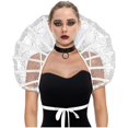thumbnail image 3 of Gothic Lace Stand Up Collar Baroque Standing Queen Collar Victorian Collar Vampire Collar Halloween Accessories, 3 of 7