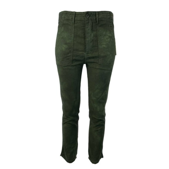THE GREAT Women's The Slouch Armies Pants, Worn Dark Army, 24
