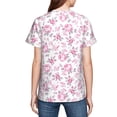 thumbnail image 7 of Wukai Rose Flowers Youth Unisex Short Sleeve T-Shirt for Boys, Girls, Teens, and Kids-X-Small, 7 of 7